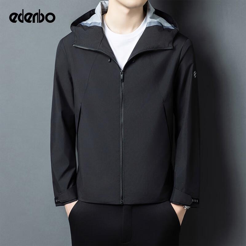 

Edenbo Men s Hooded Casual Short Jacket 2XL