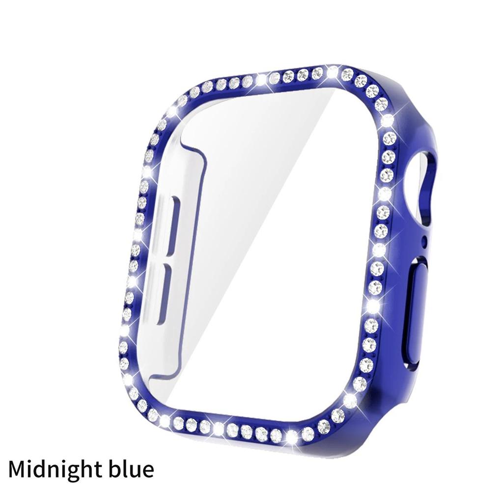 Bling Glass+Cover For Apple Watch 10 42mm 46mm Diamond Hard PC bumper+Screen Protector Case Iwatch Series 10 Accessories