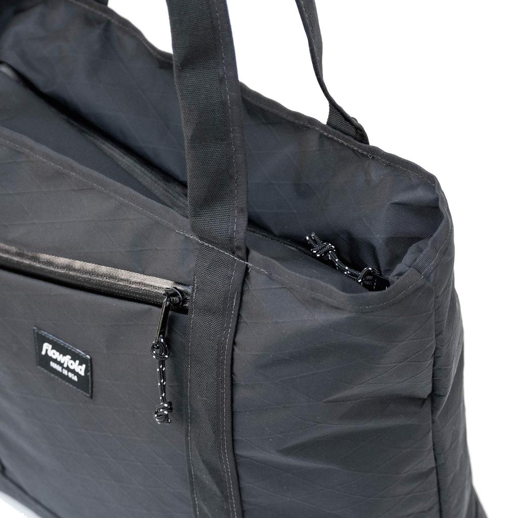 Flowfold Zip Porter Outdoor Tote Bag, 16L Limited Edition, Jet Black (FFZT001000)