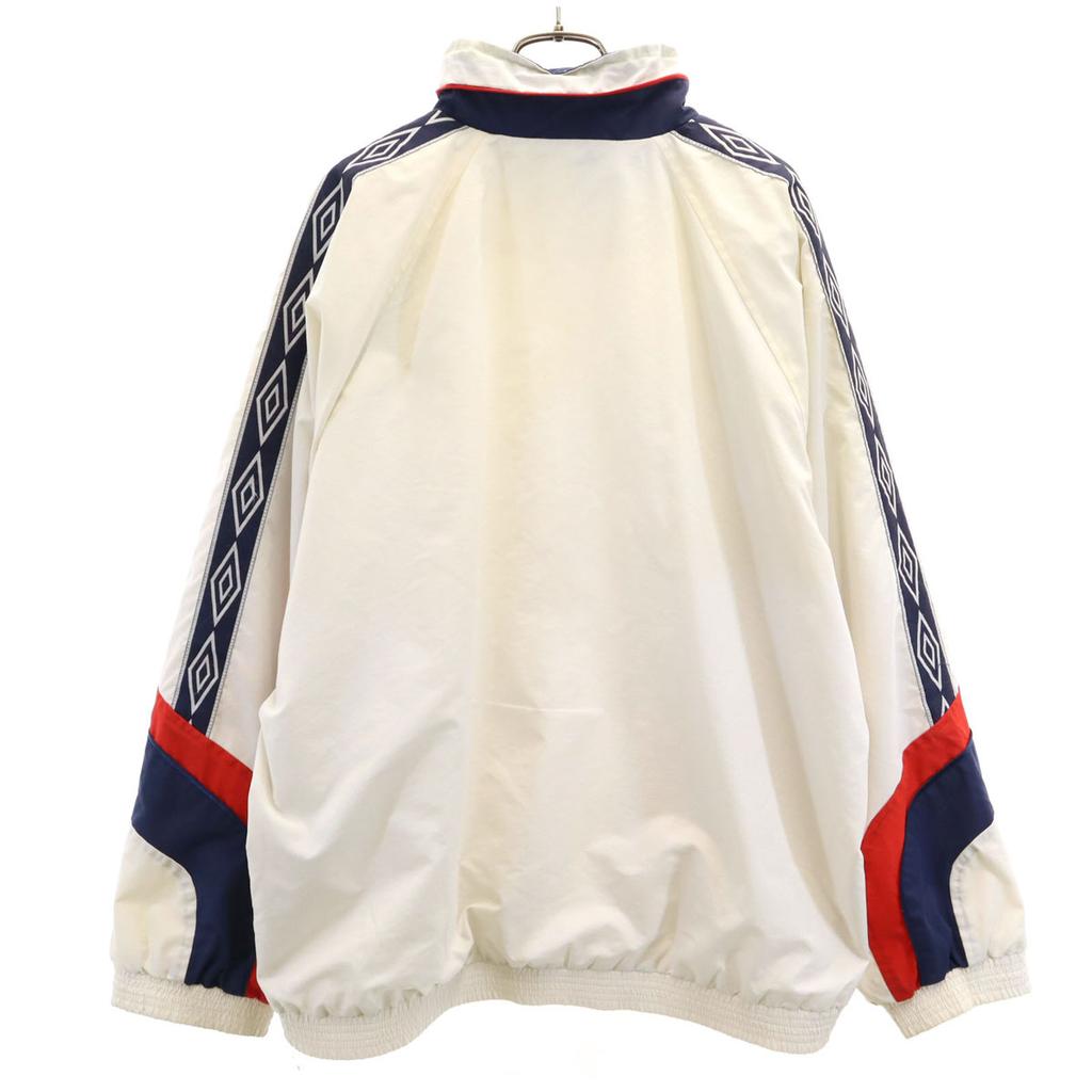 Umbro 90s Old Windbreaker M White Jacket Mesh Lining Men's Used