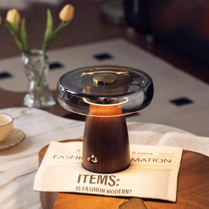 Französische Retro-Tischlampe aus Massivholz: Chinesischer Stil, Kreative Designer-Nachttisch-Stimmungsleuchte für Schlafzimmer oder Arbeitszimmer