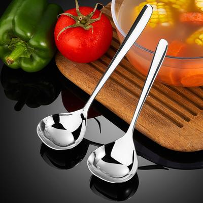 Κουτάλια από Ανοξείδωτο Ατσάλι Οικιακά Κουτάλια με Μακριά Λαβή Κουτάλια με Μεγάλη Κεφαλή Απλά Κουτάλια Σερβιρίσματος Κουτάλια Σούπας