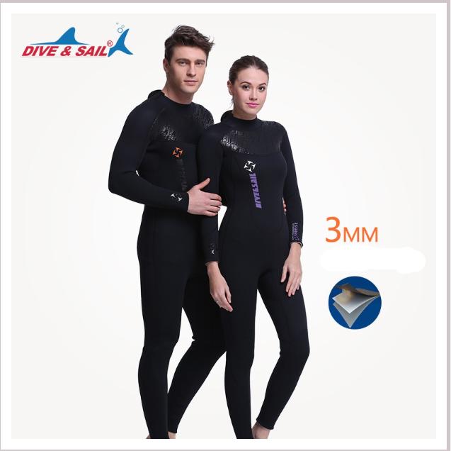 

DIVE&SAIL3MM гидрокостюм мужские и женские утепленные термокостюмы из неопрена для дайвинга, цельный костюм для серфинга и глубокого подводного плавания