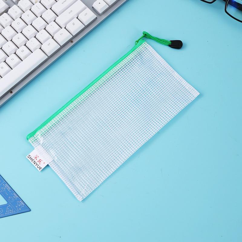 A4 wasserdichte Netz-Reißverschlusstasche: Transparente Schülertasche & Dokumentenaufbewahrung
