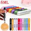 8ML Portable Travel Mini Small Container Aluminum Purse Tester Decant Perfume Roller Bottle Dispensing Tool Refillable Spray 1PC