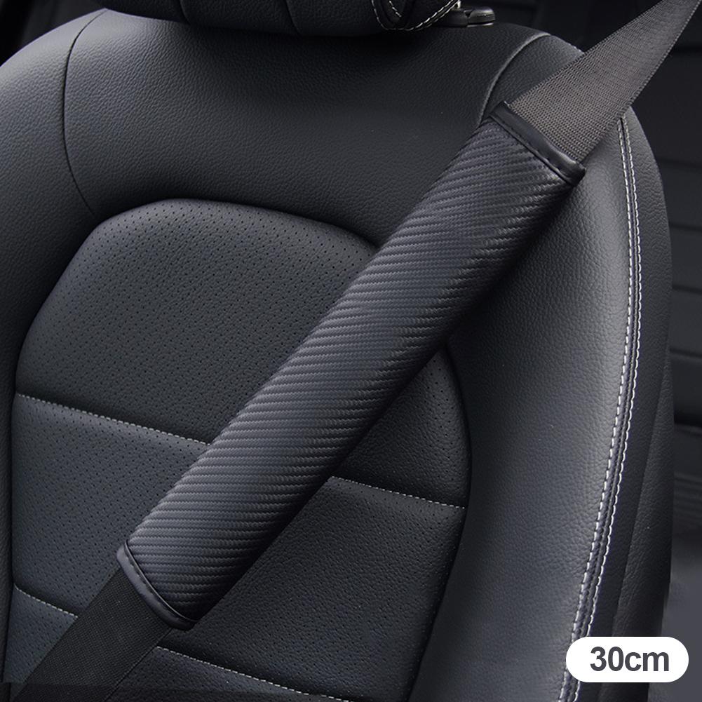 

30см/50см/75см Кожа из углеродного волокна Накладка на плечо ремня безопасности автомобиля Стайлинг автомобиля Чехол для ремня безопасности салона с хрустальной короной