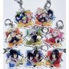 Anime Naruto Acrylic Keychain Accessaries Uzumaki Naruto Cartoon Keyring