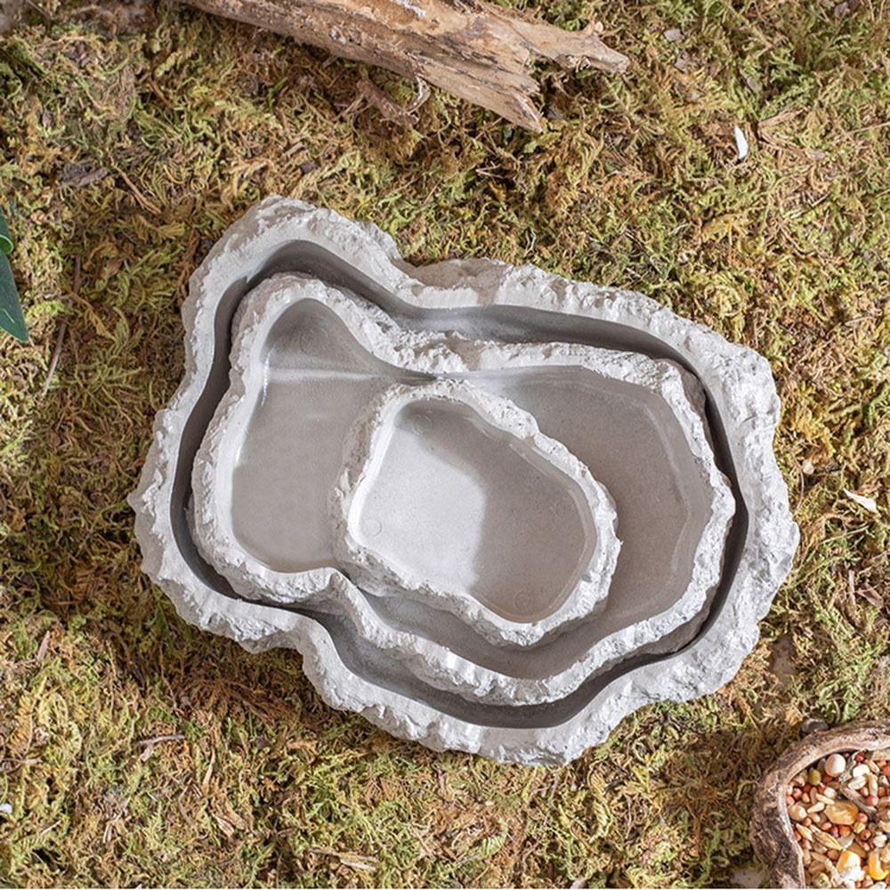 Easy Clean Climbing Pet Food Bowl Anti-slip Reptile Food Bowl Gecko