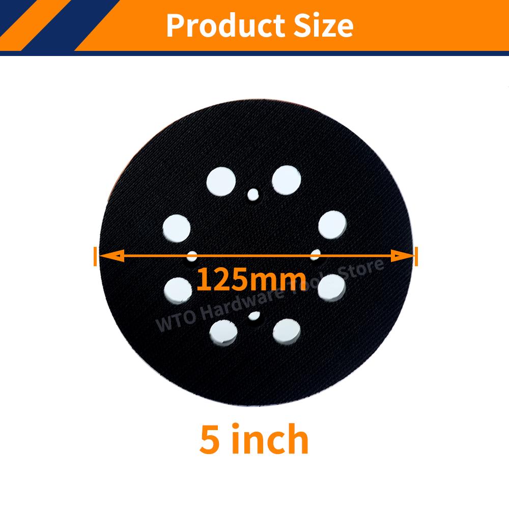 1PC 5 Inch 8 Hole Hook and Loop Sanding Pad for Dewalt DWE6423/6423K,DWE6421/6421K,DWE6421-B2,DWE6421-B3,DWE6421-BR,DCW210B