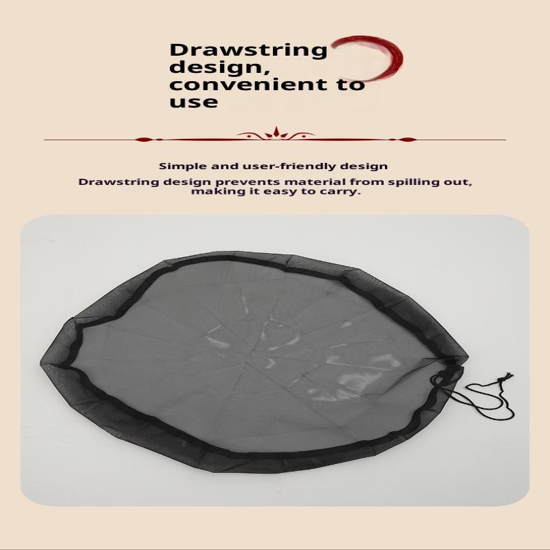 2/4 Stück Langlebige Netzabdeckung 2-in-1 für Regen - Netz mit Kordelzug, um Blätter und Ablagerungen aus der Regenwassersammlung fernzuhalten Tan