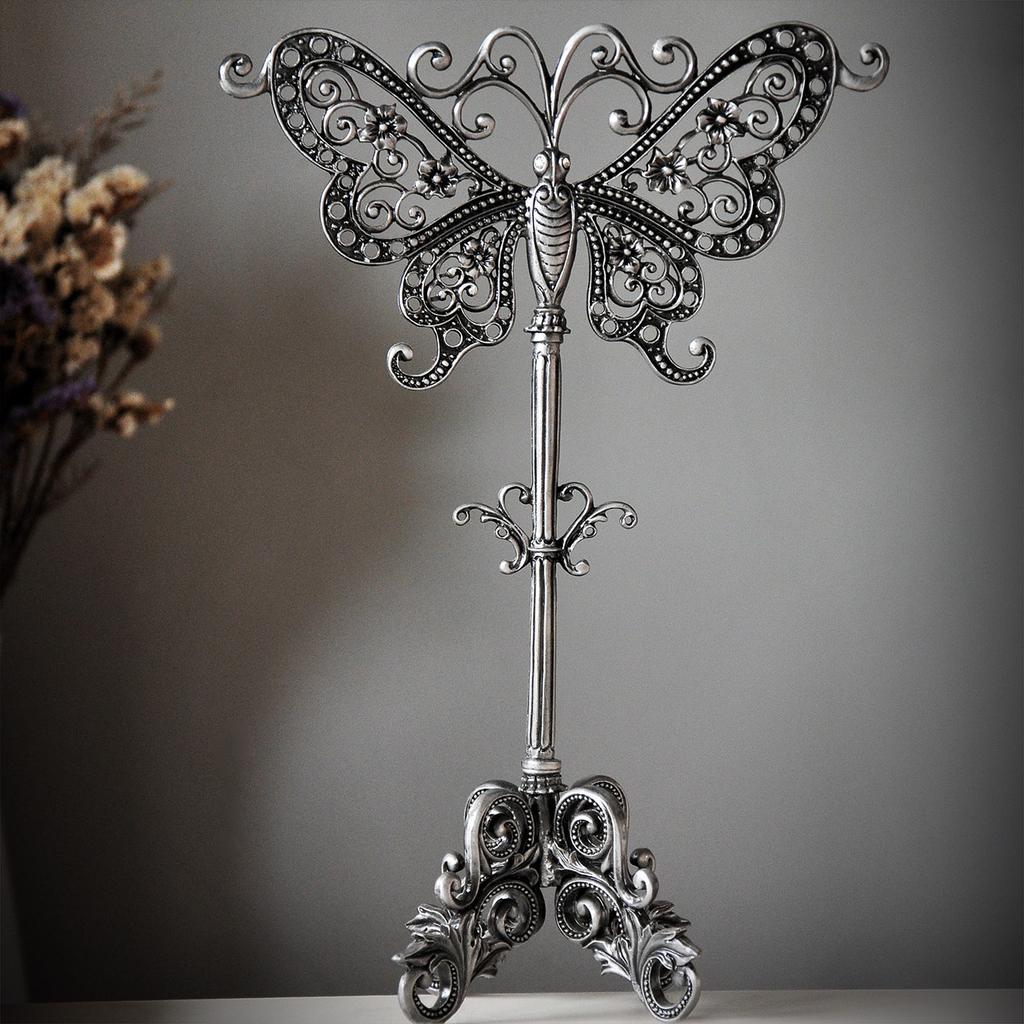 Nordic Princess Jewelry Stand Metal Ornament Holder Home Creative Display Rack Organizer Desktop Decor for Women Girls