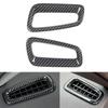 2pcs For Honda Civic 11th Gen - Carbon Fiber Look/ Red Dashboard Airvent Trim Covers Car Styling Interior Accessories