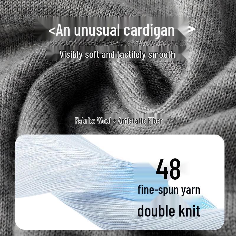 Hengyuanxiang Men's Pullover Anti-static Wool Vest