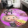 Personalized M-Masha and the Bear Round Chair Office Rug - Perfect for Mat, Office Chair & More - Ideal Gift for Birthdays and Holidays