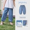 JELLYBABY Kids Bowknot Denim Jeans