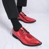Lacquer Leather Men's Shoes Fashion Designer Style Outdoor Leisure Trend Party Nightclub Banquet Adult Shoes Plus Size 38-46
