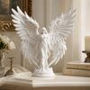 Decoration Desktop Ornaments Light Luxury Guardian Angel Figurine Cute Girl Sculpture  Office