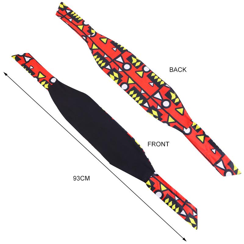 New Women's African Print Headband Elastic Sports Yoga Hair Band For Braids Curly Girls Salon Makeup Headwrap Turban Headwear
