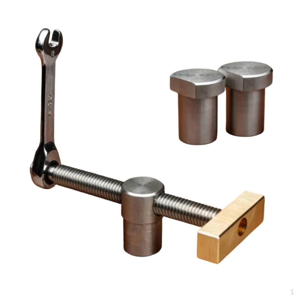 Ratchet Vise Mechanism Hardwood Hardware Stainless Steel Bench Dog Clamp for Woodworkers,