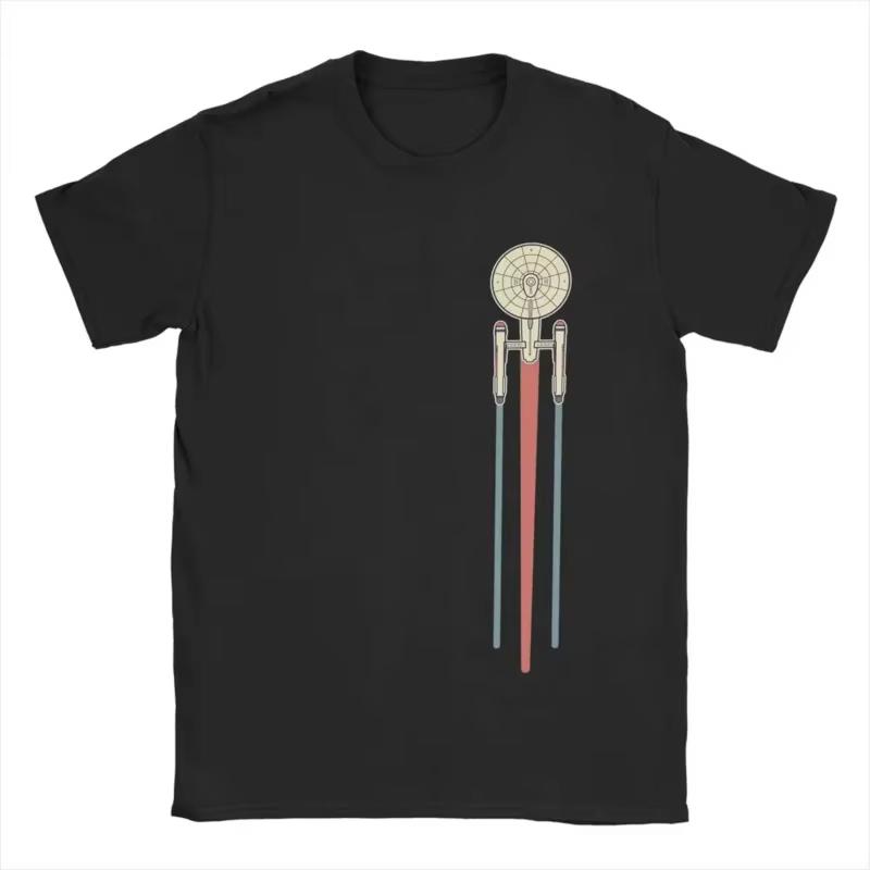 

Men s T-Shirts USS Enterprise Staarrs Treks Amazing Pure Cotton Tee Shirt Short Sleeve T Shirts O Neck Tops Plus Size - Men s... S разноцветный