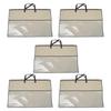 Heavy Duty Pillow Case 40cmx55cm Nonwoven Clothes Storage Bag With Zippers Portable Container For Bedding Accessories