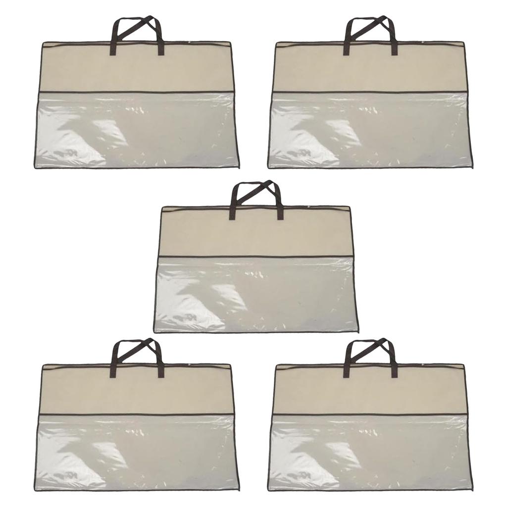 Heavy Duty Pillow Case 40cmx55cm Nonwoven Clothes Storage Bag With Zippers Portable Container For Bedding Accessories