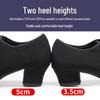 Women's Oxford Latin Dance Shoes - Medium-High Heel, Soft Sole, Ballroom & Square Dance-Friendly.