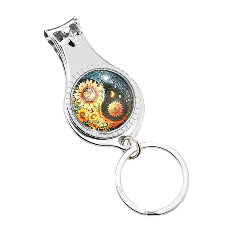 Многофункциональный брелок Практичный кусачки для ногтей Подвеска Брелок Открывалка для пивных бутылок Брелок Ручная работа Уникальный подарок