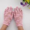 Thin Sunscrean Gloves Sun Protection Mesh Hollow Gloves Lightweight Lace Flower Gloves  Riding