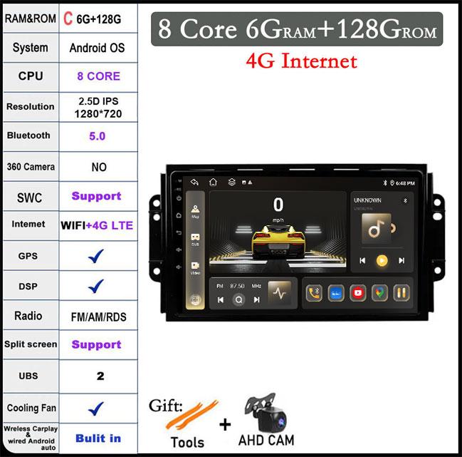 Android 14 4G LTE For Chery Tiggo 3 2016 - 2018 Car Radio Multimedia Video Player Navigation GPS