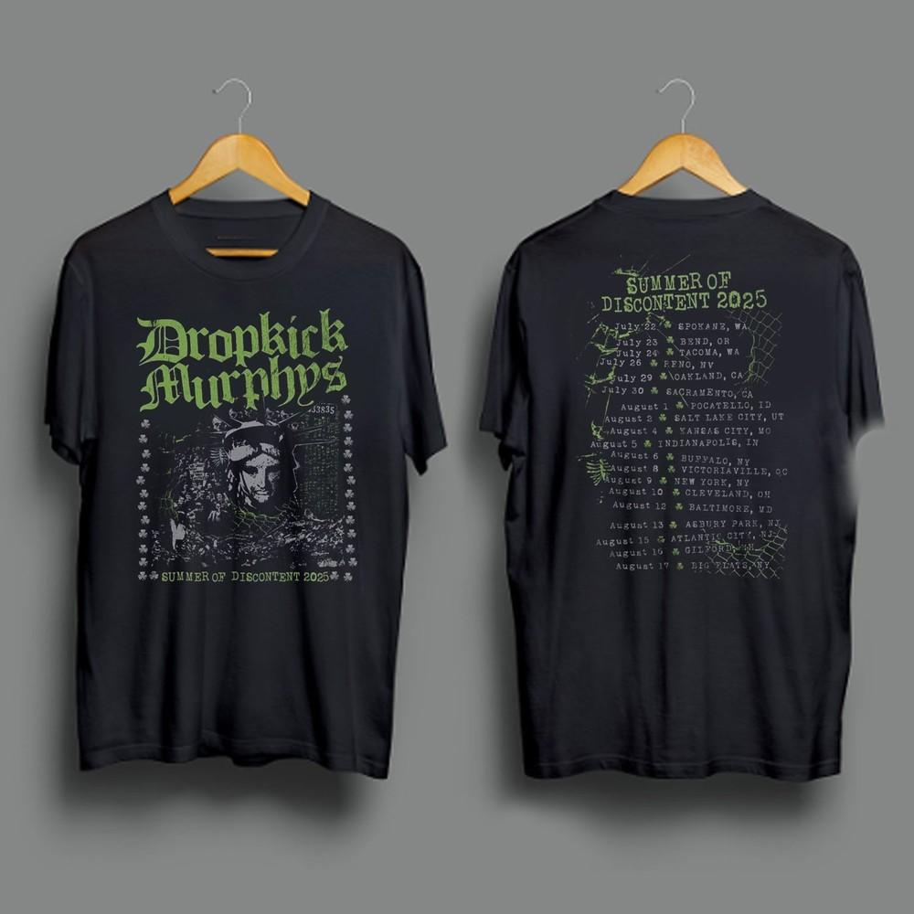 Dropkick Murphys Summer Of Discontent Tour 2025 T-shirt Unisex T-Shirt XXL