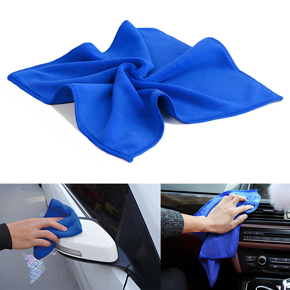 Car-styling Microfiber Cloths Car Wash New Practical Blue Soft Absorbent Wash Cloth Car Auto Care td28 Dropship