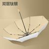Carefully selected double-layer titanium silver sunshade umbrellas, sun-protection and UV-resistant folding umbrellas, women's double keel