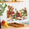 Creative Simulation of Ingredients and Seasonings, Kitchen and Restaurant Decoration and Beautification Stickers