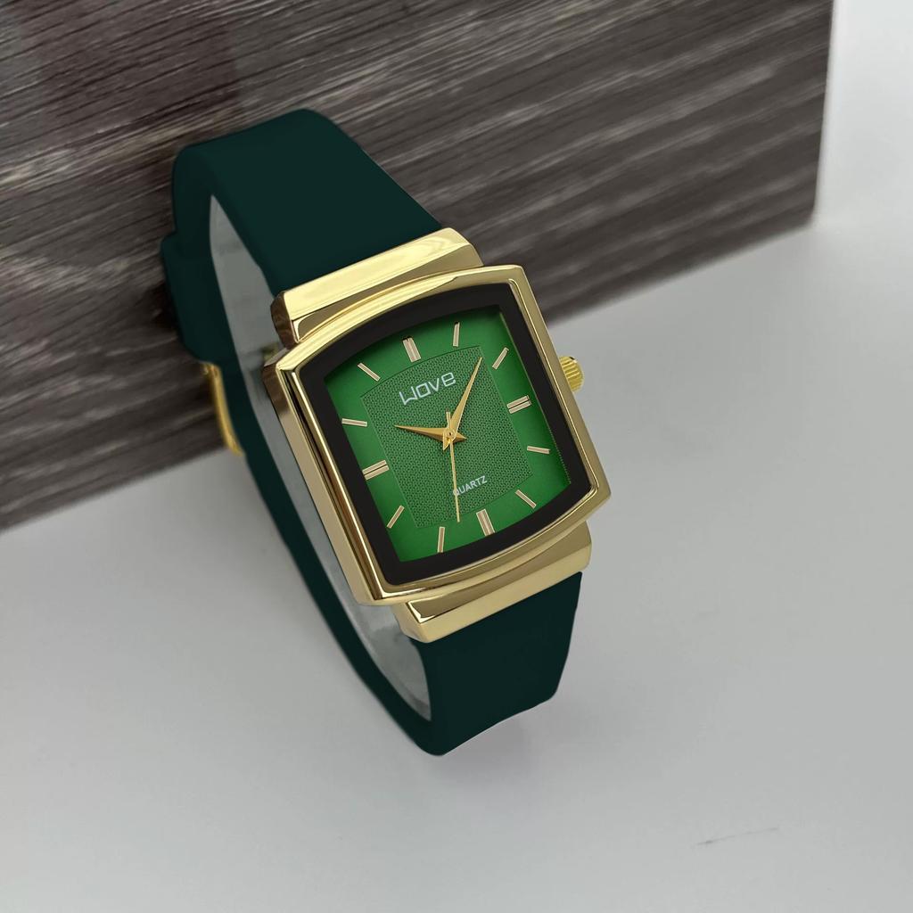 Quadratische Uhr Mode Retro Lässig Damen Uhr Römische Skala Mit Herren Quarz Uhr