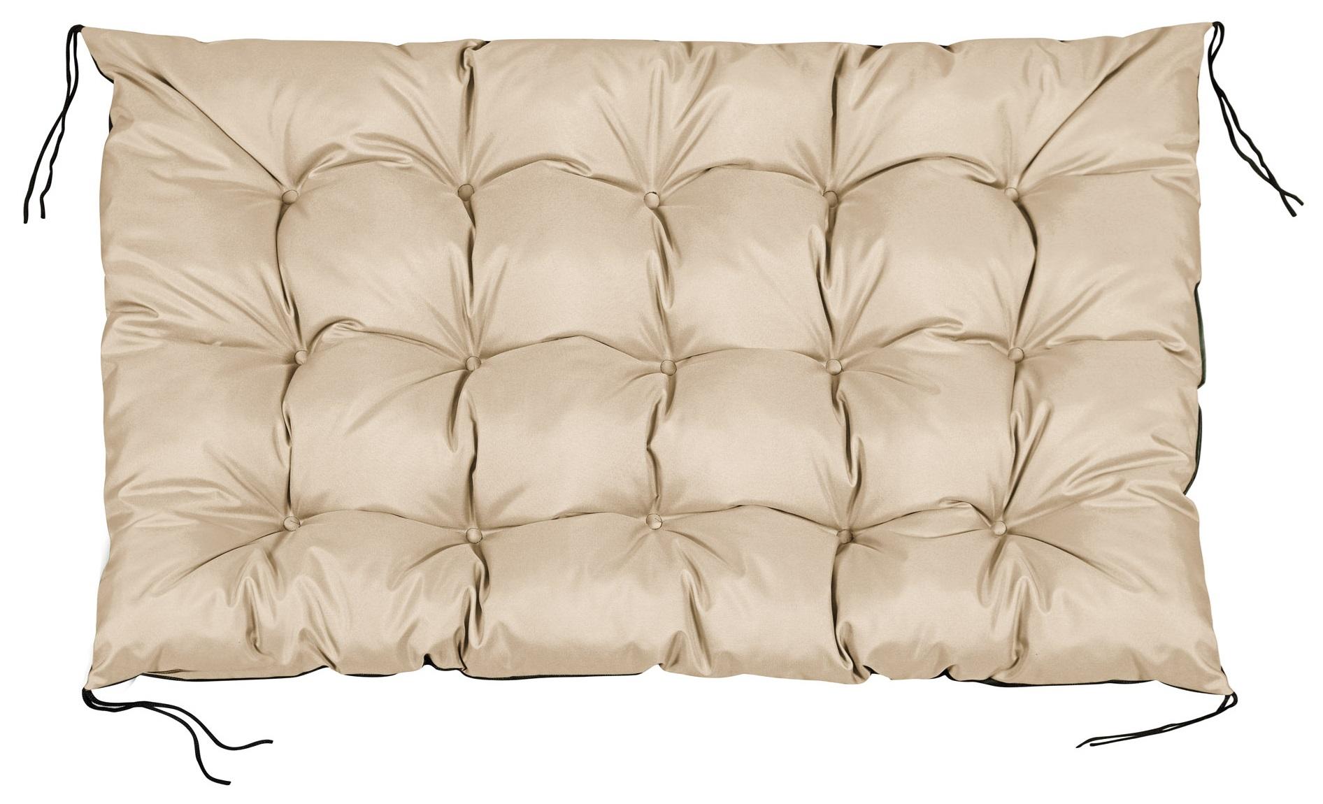 Garden cushion 120x80 cm for pallet bench, waterproof, beige