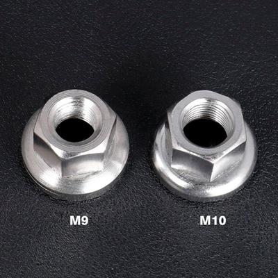 Tuercas para eje de rueda de bicicleta, 2 unidades, antideslizantes, M9/M10