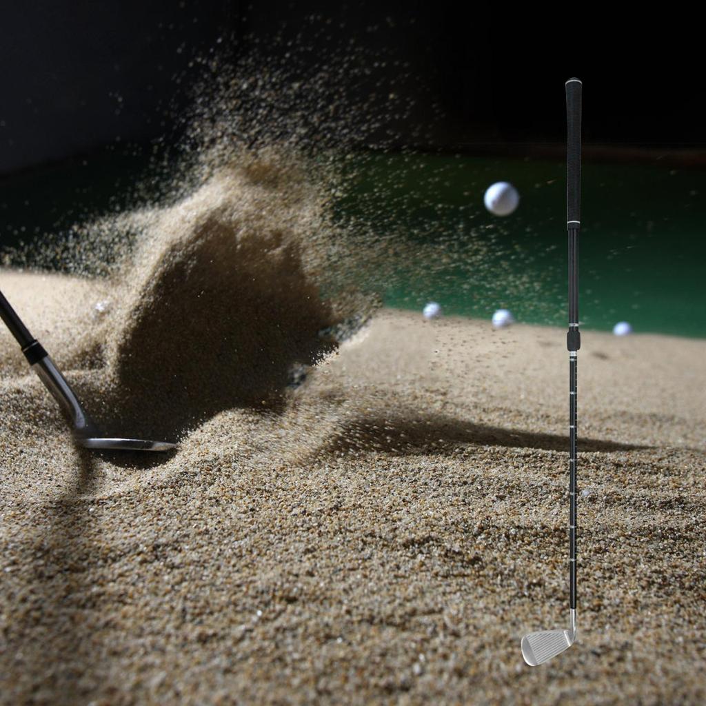 Golf Chipper Retractable Shaft Practice Club Adjustable 22"-37" Anti Slip Rubber Grip,