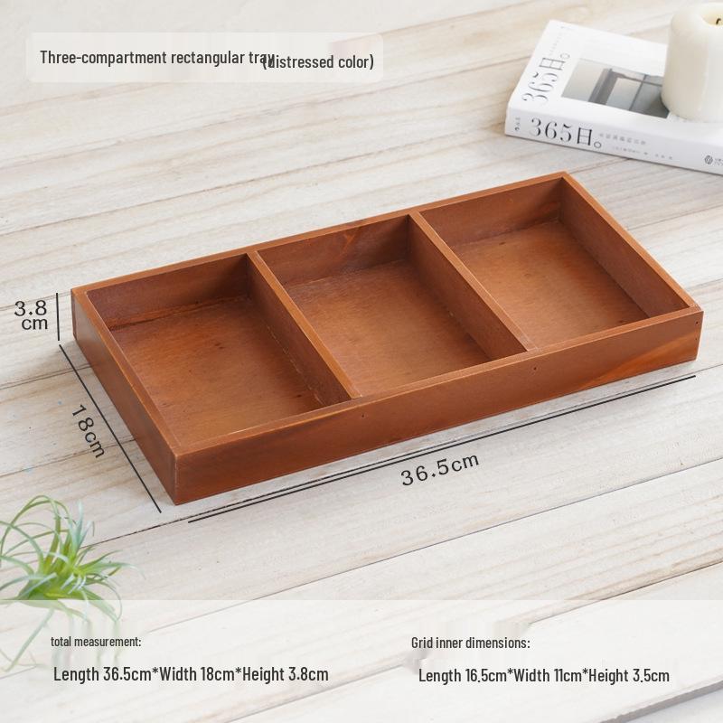 Japanese Style Wooden Desktop Storage Box - Nine Grid Organizer for Bedroom Entryway