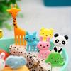 10pcs/set Cute High Quality Animal Fruit Fork, Christmas Party Cartoon Fruit Fork Set Reusable Snack Cake Dessert Food Fork