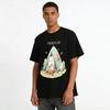 Cute Camping Animal Print Casual Tshirt Loose Comfy Daily Top For Men And Women Pure cotton T-shirt