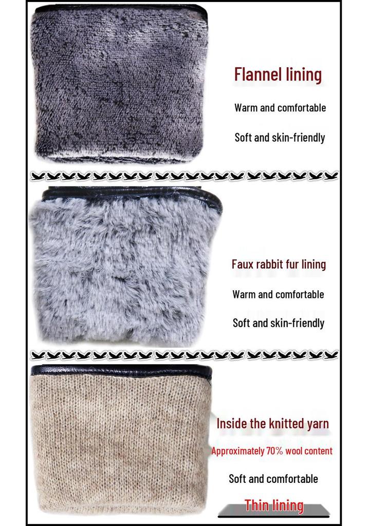 High-end Women's Long Black Leather Gloves - Touchscreen, Warm, Plus Velvet, for Autumn/Winter
