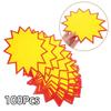 100Pcs Smooth Paper Burst Signs Mini Paper Price Tag Price Tags Promotional Stickers  Retail Store