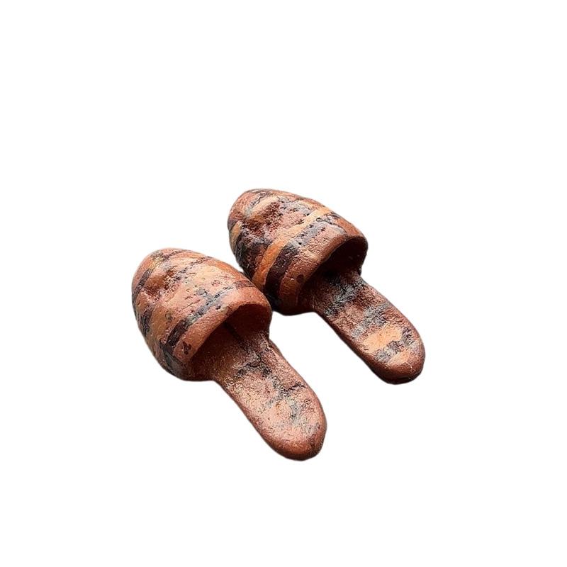 1Pair Miniature High Heels Decoration 1/12 Scale Dollhouse Mini Slippers For Doll Shoes DIY Accessories Toys