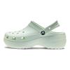 Crocs Classic Platform Clog Comfortable Simple Clogs Women Clogs Light-Green 206750-3YF