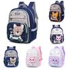 Kids Capacity Big Contrast Color Backpack With Cartoon Animal Tiger Design Cat