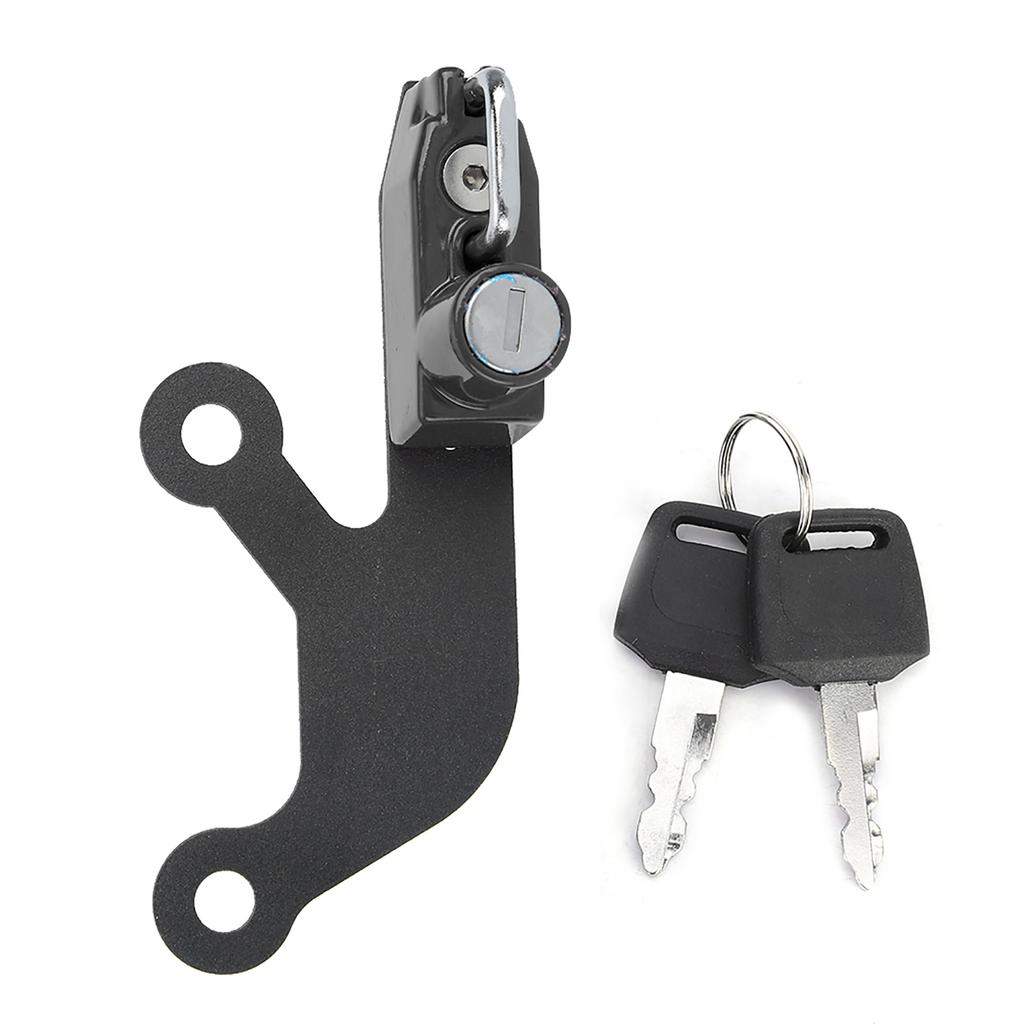 Motorcycle Anti Theft Helmet Lock Left Side Fits for Kawasaki Ninja 650 Z 650(Black )