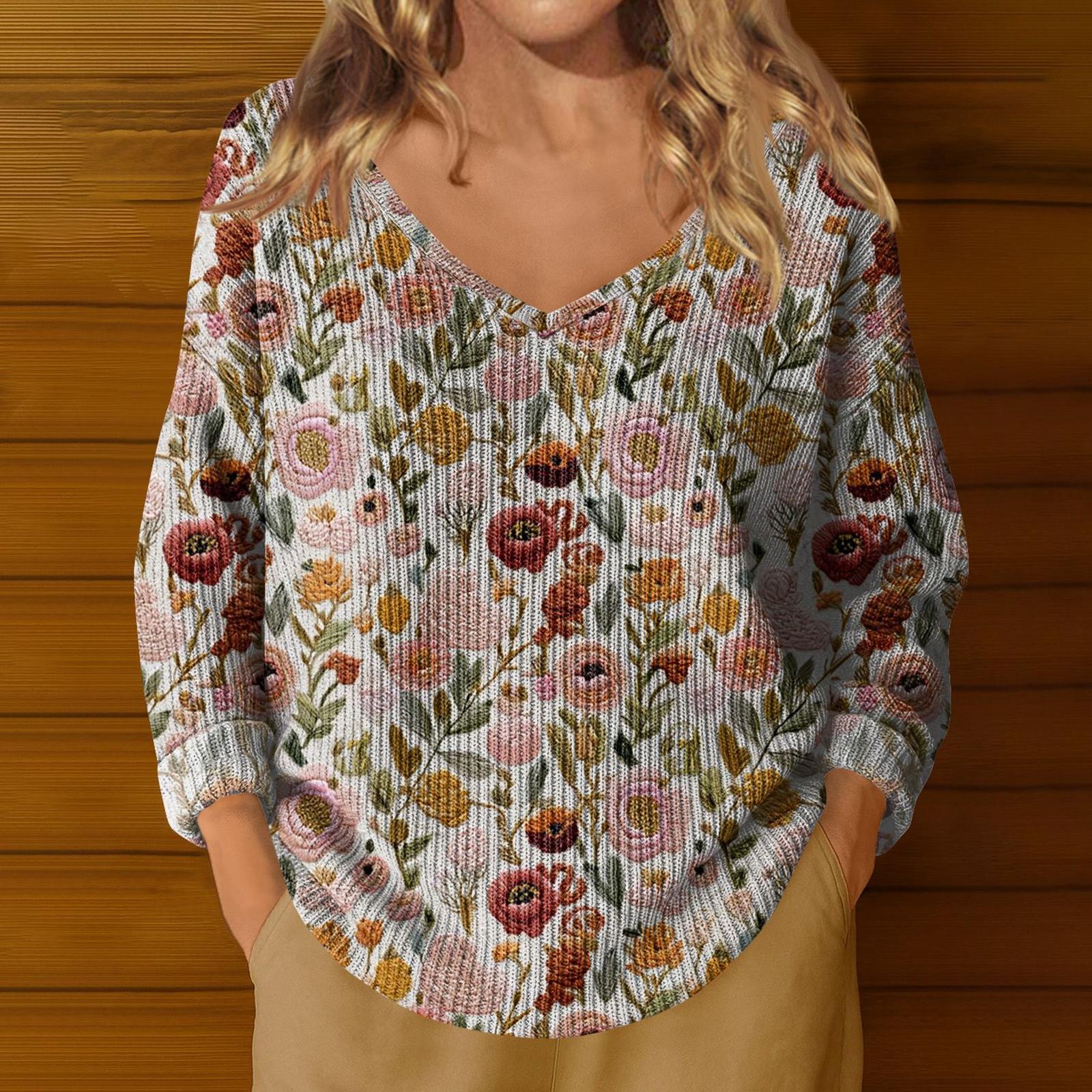 

Женский модный легкий свитер с V-образным вырезом, повседневный вязаный пуловер с длинным рукавом XXL хаки