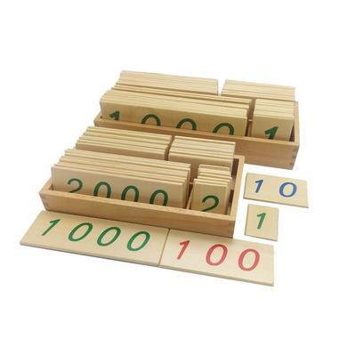 Montessori škôlka Vzdelávacie karty s číslami (1-9000) Najpredávanejšie