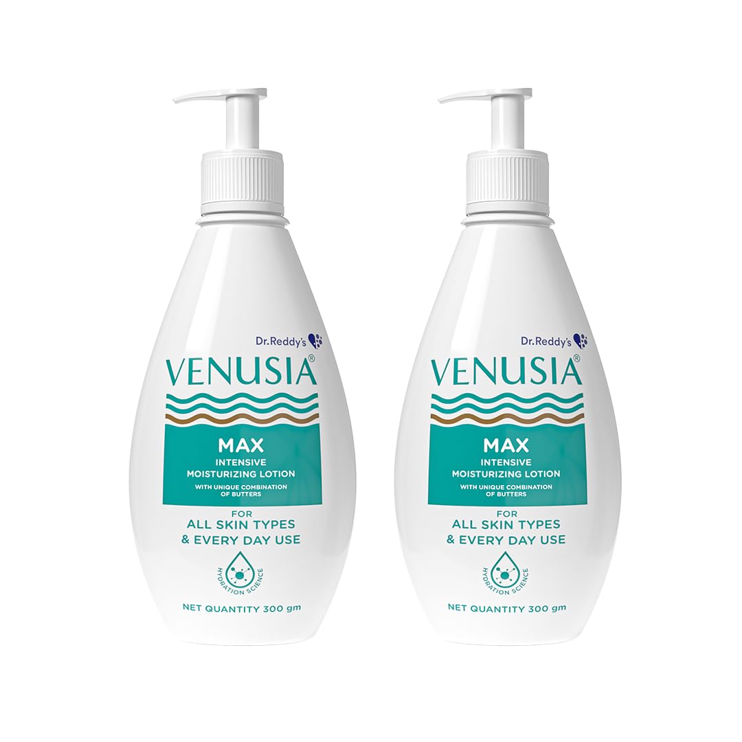 

Dr. Reddy s Venusia Max Intensive Moisturizing Lotion 300g Pack of 2 for Deep Hydration and Soft Skin